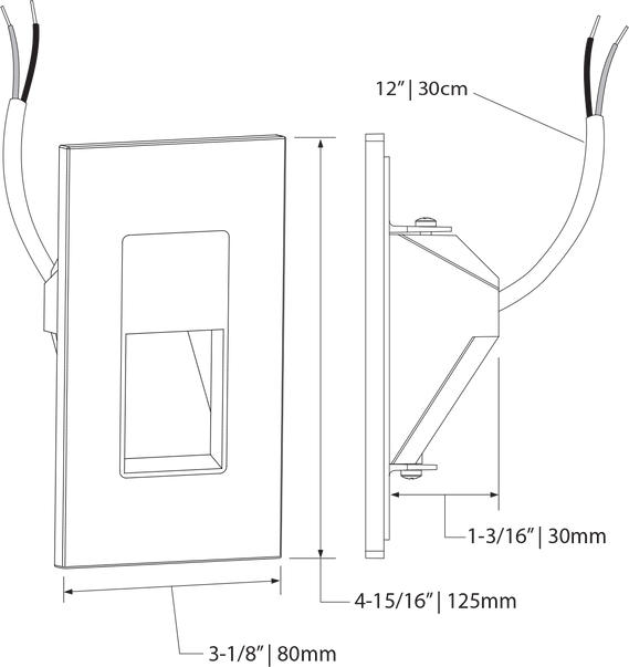 SLD-312V-P | LED RECESSED WALL LIGHT – TOTEC